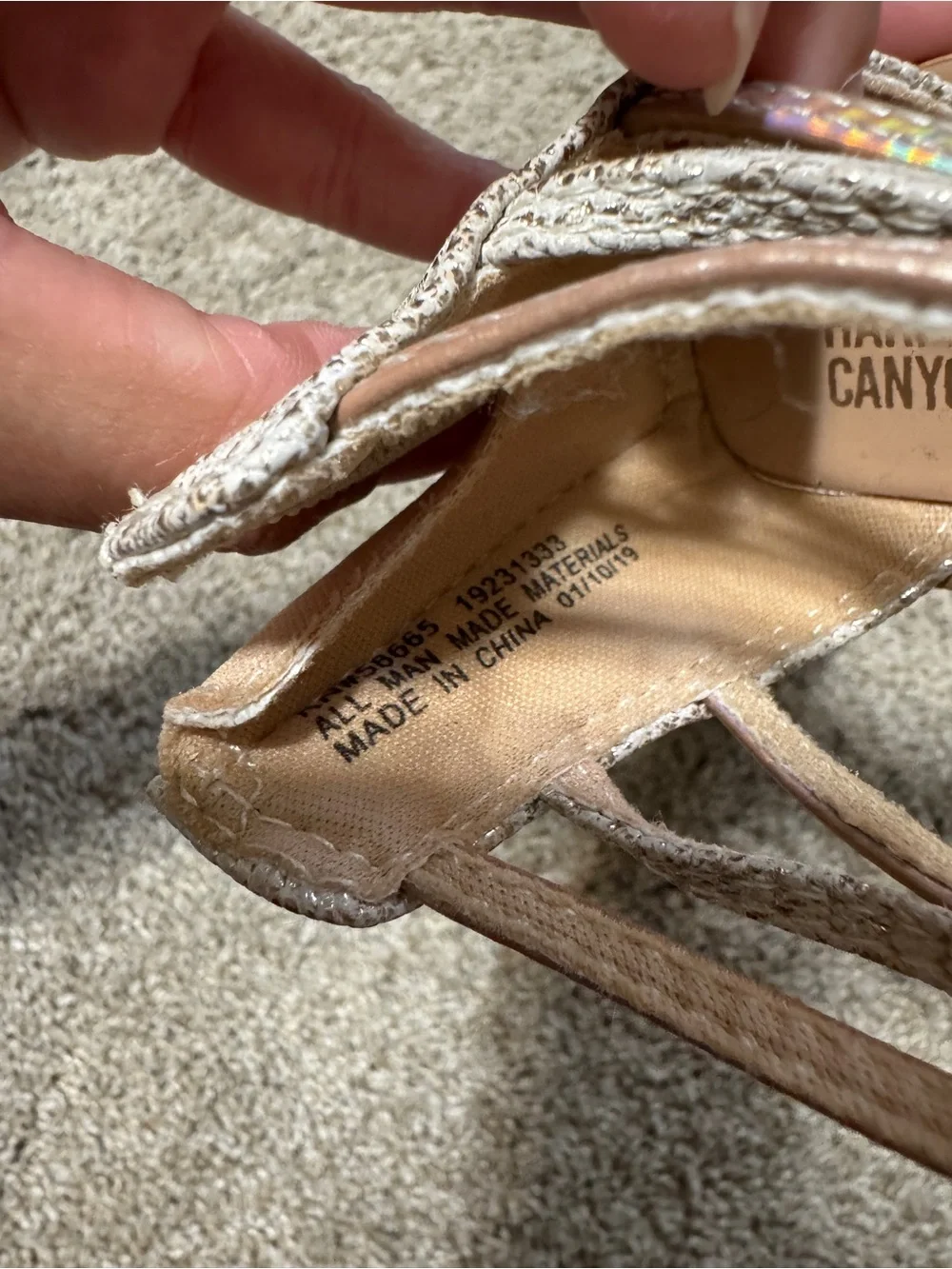 Toddler Girl’s size 7 Harper Canyon Gladiator Sandals